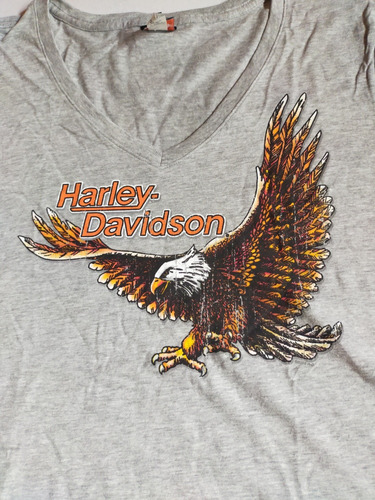 Playera Mujer Harley Davidson Xl Águila 