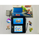 Nintendo 3ds Xl Azul Completo + Sd 64gb