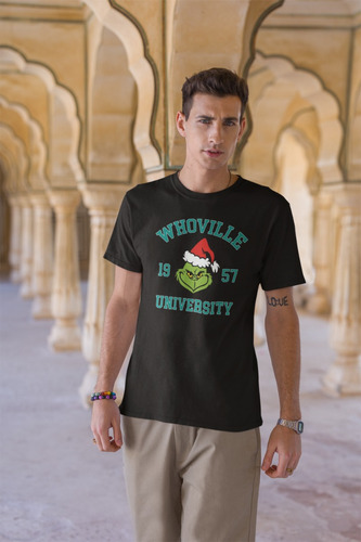 Camiseta Anti Navidad Grinch University N1