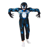 Fwefww Venom Cosplay Niños Superheroe Juego De Rol Terror