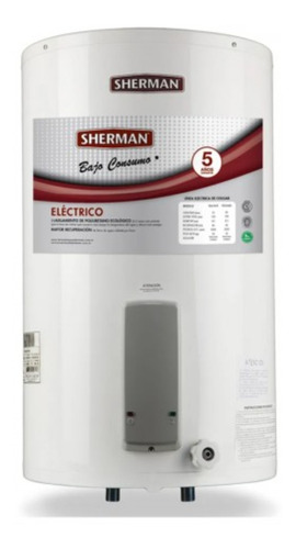 Termotanque Eléctrico Sherman Tecc055 Colgar Inferior 55lts