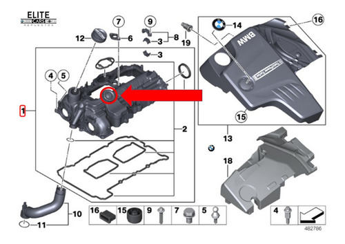 Valvula Pcv Para Bmw Z4 E89 28i Repuestos Foto 4