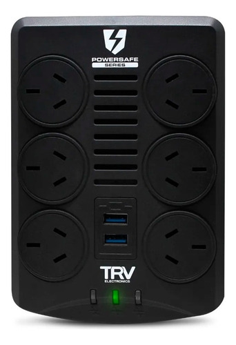 Estabilizador De Tension Trv Powersafe Gamer 6tomas Rj45,usb