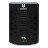 Estabilizador De Tension Trv Powersafe Gamer 6tomas Rj45,usb