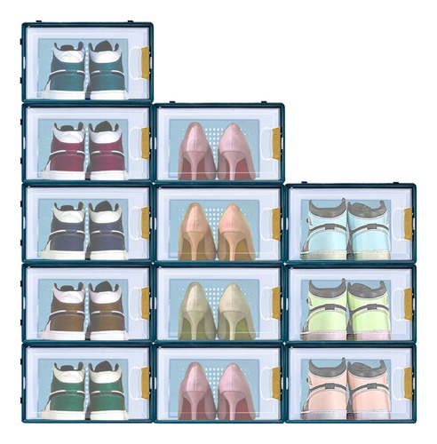 12 Estantes Organizadores Apilables Para Zapatos Multiusos