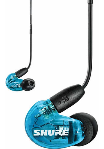Audifonos In Ear Shure Azul Transparente Se215 Spe Auricu