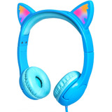 Auriculares Cable Niños Cutty Cat Ear Led Light Up Aur...