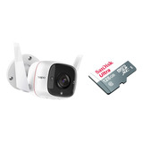 Kit Câmera De Segurança Tp-link Tapo C310 + Cartão Sd 128gb