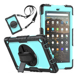 Funda Uso Rudo + Correa Amazon Kindle Fire Hd 10 9 8 7 Gen