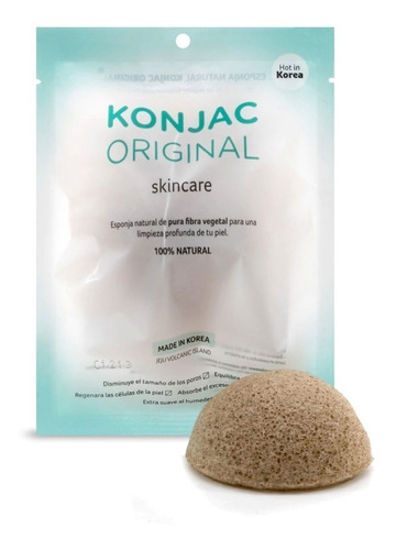 Esponja Ecologica Natural Konjac Original Te Verde Manchas