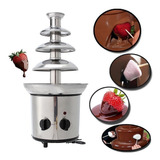 Cascada Fuente Chocolate Fondue 4 Niveles Acero Inoxidable