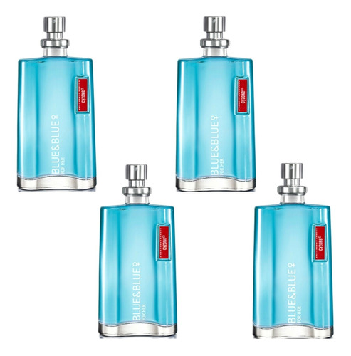 Perfume Blue And Blue Dama  X 4 Cyzone - mL a $400