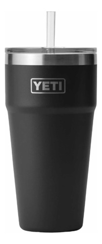 Vaso Yeti Apilable 24oz Con Popote, Black / Negro, Original