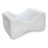 Almohada Para Piernas Ortopédica Con Gel Refrescante Memory Color Blanco