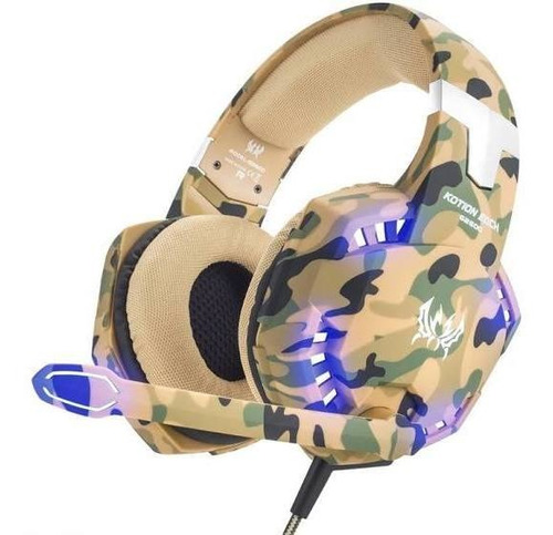 Diadema Gamer Kotion Each G2600 Camuflada Beige Ps 4 Org.