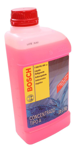 Liquido Bosch Refrigerante Organico Rojo Ford Vw Fiat 1l