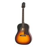 Guitarra Acústica EpiPhone Masterbilts Aj-45me Para Diestros Vintage Sunburst Satin Níquel