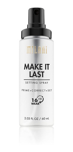 Spray Fijador Maquillaje Matificante, Larga Duración, Milani