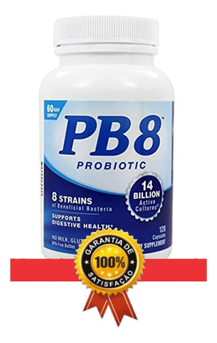 Probiótico Pb8 120 Capsulas Saúde Digestiva Imunidade Forte