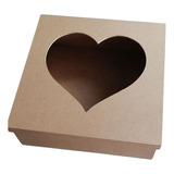 Caja Corazón 30x30 Hecha En Mdf Amor 14 Febrero Mamá Regalo