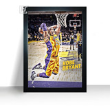 Quadro Jogador Kobe Bryant Basquete Moldura 44x32cm