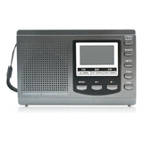Rádio De Banda Completa Portátil Fm Am Sw Grey Hrd-310