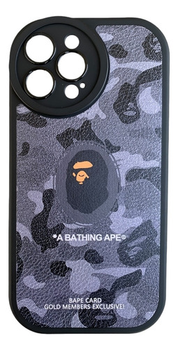 Funda Para iPhone Con Diseño Bape - Black Edition