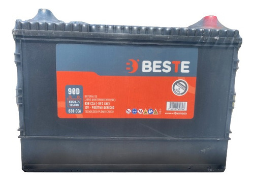 Bateria De Auto/camioneta Beste //90ah // 630cca //nx 120 7l