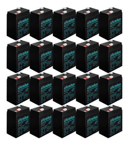 Bateria Atomlux Pack X 20 Gel 6v 4,2ah Recargable Luz Ups 