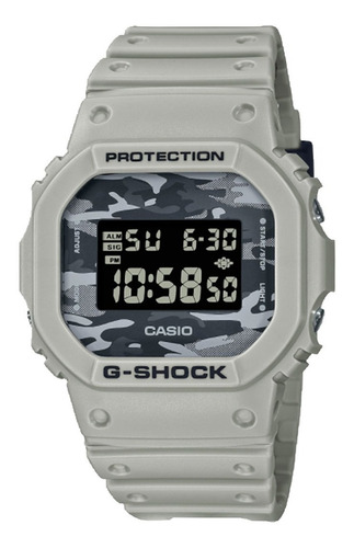 Relógio Masculino G-shock Digital Dw-5600ca-8dr Cinza Escuro