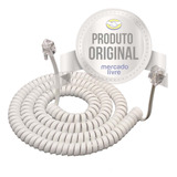 Cordão Espiral Modular Com 5 Metros Branco (4 Vias Rj9 4x4)