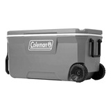 Hielera C/llantas 100 Qt Coleman Gris Oscuro 3000006492