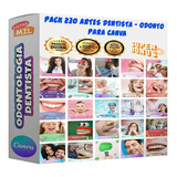 Pack Canva Dentista Odonto Templates Editável 230 Artes