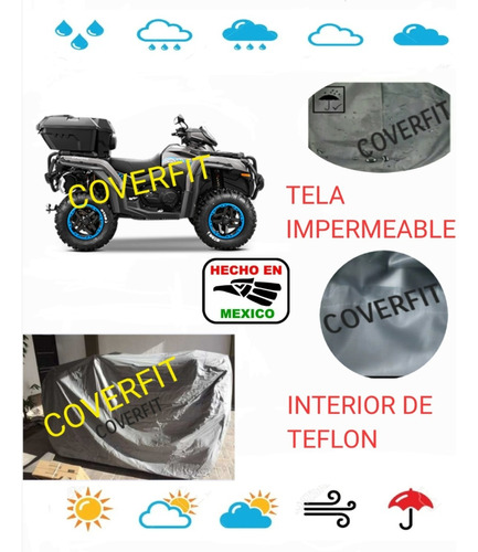 Funda Impermeable Para Cuatrimoto Cf Moto Overland