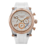 Mulco Reloj Para Mujer, Pulsera De Oro Rosa, Correa De Silic