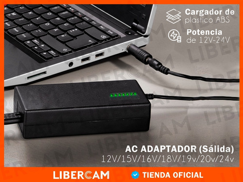 Cargador Universal Notebook Laptop Netbook Hp Toshiba Acer