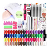 Kit X60 Completo 48w Inicial Cabina 48w Torno Uñas Deco Nail