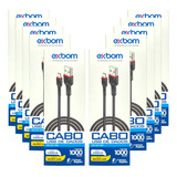 Kit 10 Cabos Micro Usb V8 Universal Turbo Atacado Revenda Nf