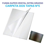 Fundas Carpeta Dos Tapas N5 Transparente Cristal Grueso