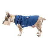 Capa Abrigo Azul Marino C/borrega P/perro Talla 2 Pet Pals