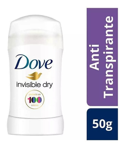 Dove Desodorante En Barra Invisible Dry 50gr