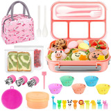 Kit Lonchera Bento Infantil Maletín Accesorios