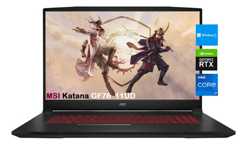 Msi Katana Core I7-11800h 32gb 512gb+1tb 17.3fhd Rtx 3050 4g