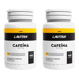 Kit Lavitan Cafeína 200mg Com 2 Potes De 100 Cápsulas Cada