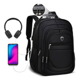 Mochila Grande Escolar Feminina Masculina Anti Furto Note 