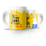 Tazón Taza Personalizada Día Del Papá Los Simpson Homero V1.