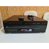 Cd Player Sony Cdp C505m Carrossel 5 Cds Bivolt Com Controle