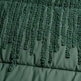 Jgo Edredon Cobá Verde/gris Textura Jacquard Mat Xl Vianney 