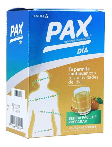 Pax® Día 6 Sobres - Unidad a $2583