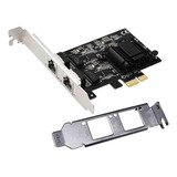 Tarjeta De Red Pcie Gigabit De Doble Puerto Dos Lan Nic 2,5g